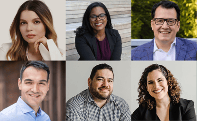 collage of 6 latinx entrepreneurs