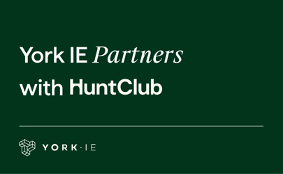 York IE and Hunt Club partnership announcement banner