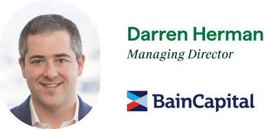 Headshot portrait of Darren Herman, managing director at Bain Capital