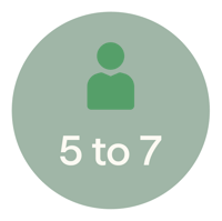 infographic with a person icon and 