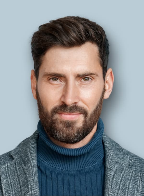portrait of man with beard
