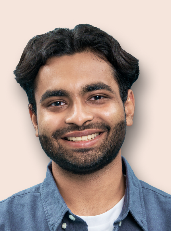 portrait of younger man with beard