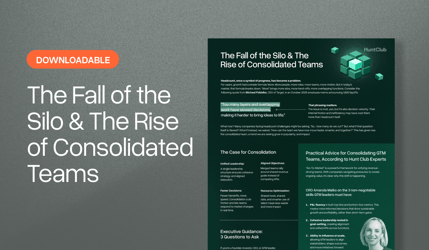 The Fall of the Silo & The Rise of Consolidated Teams