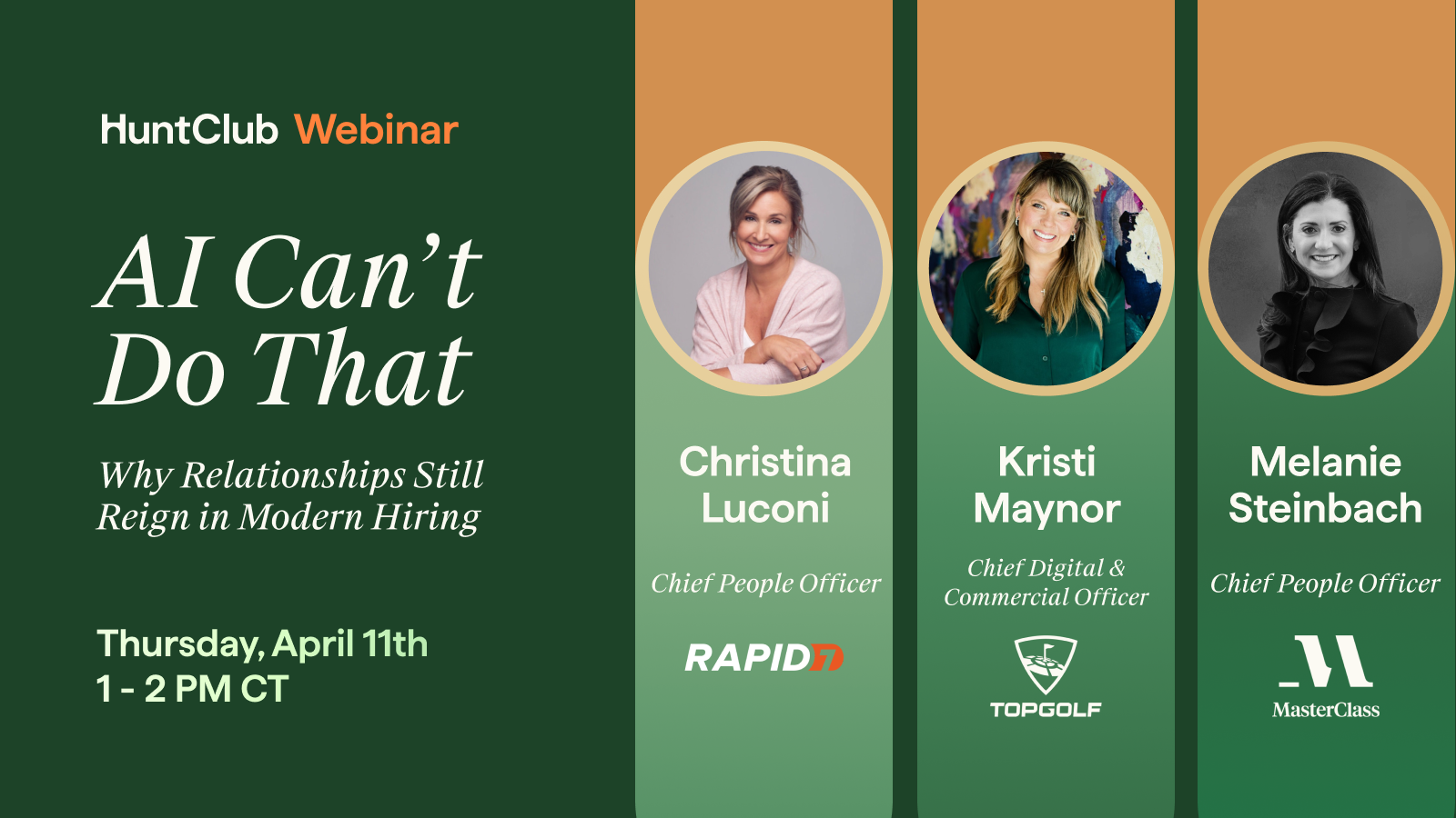 Hunt Club webinar poster 