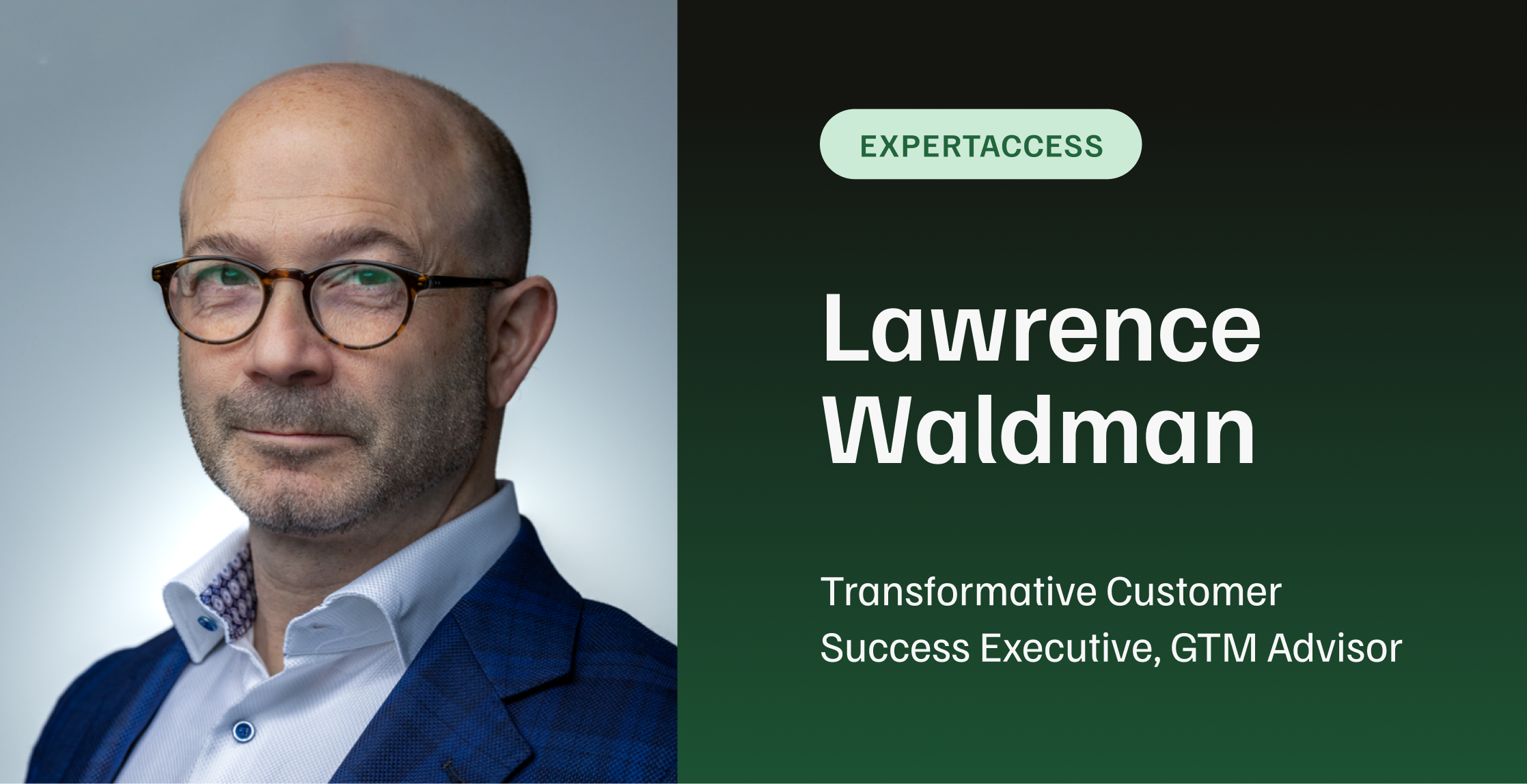 ExpertAccess — Lawrence Waldman, Transformative Customer Success Executive, GTM Advisor